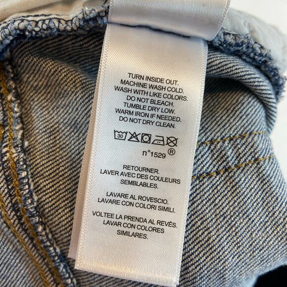 Lauren Ralph Lauren Cut Off Denim Shorts Size 14 - Picture 3 of 9